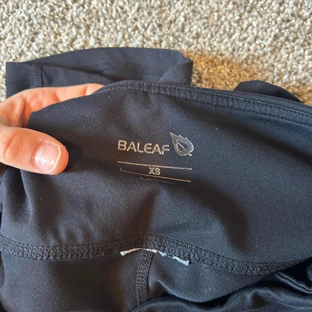 Baleaf black athletic spandex biker shorts